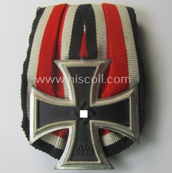 Stunning, 'Einzelspange' (ie. single-pieced medal-bar) showing an Iron...