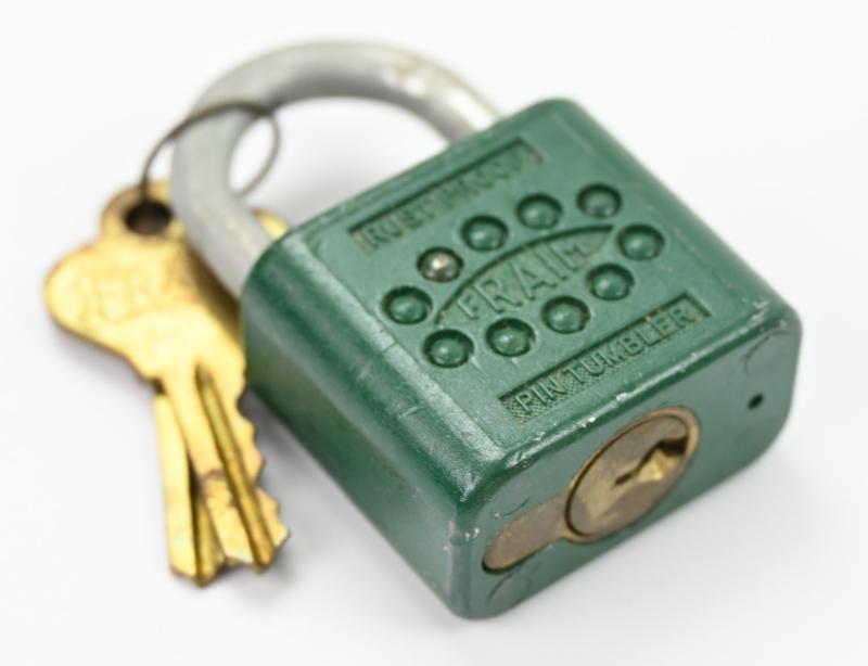 US WW2 Era Fraim Pin Tumbler Lock