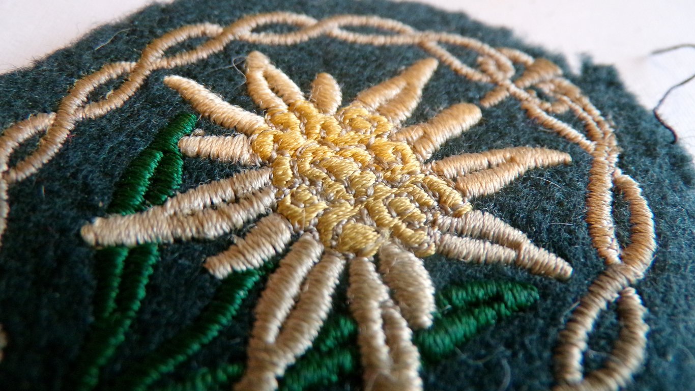 Gebirgsjäger Sleeve Insignia - Tunic Removed