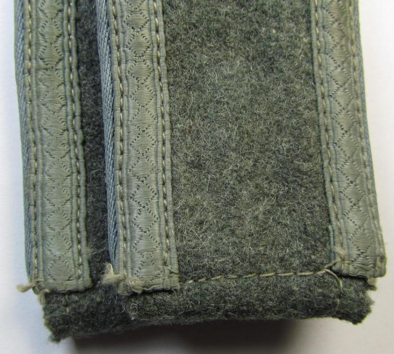 Attractive - and fully matching! - pair of so-called: 'M-43-pattern', WH (Heeres) NCO-type shoulderstraps as was intended for - and/or moderately worn by! - an: 'Unteroffizier eines Nachschub-Abteilungs o. Regiments'