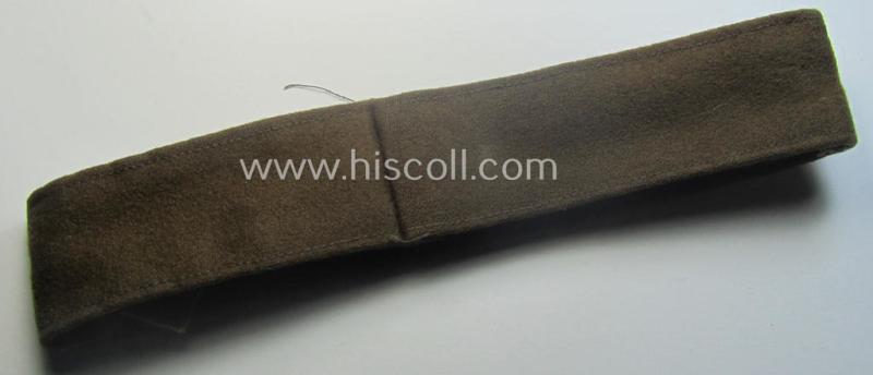 Truly used - and actually scarcely found! - police- ie. 'Gendarmerie'-related cuff-title ie. armband (ie. 'Ärmelstreifen') entitled: 'Motorisierte Gendarmerie' (being a hand-embroidered officers'- ie. evt. NCO-pattern example)