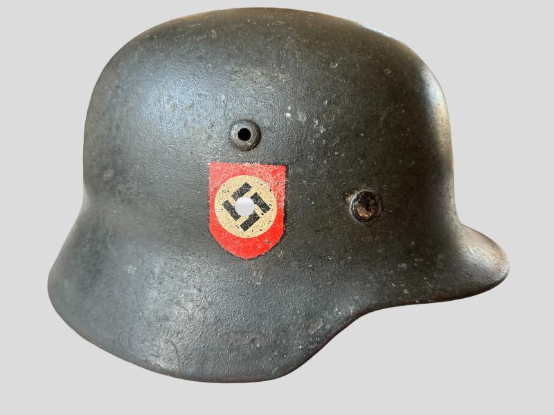 Police Double Decal M35 Re-Issued Helmet