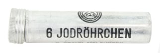 German Third Reich Medical Iodine Tube