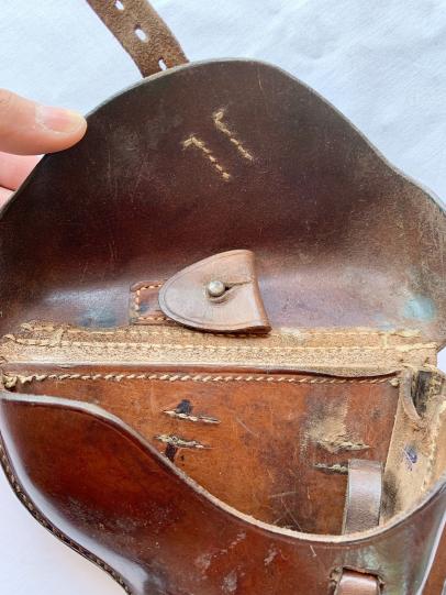 German P08 Holster in Chocolate Brown Leather 'CEY 41'