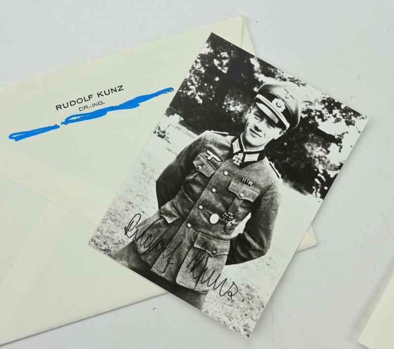 Signature of Wehrmacht Heer KC Recipient 'Rudolf Kunz'
