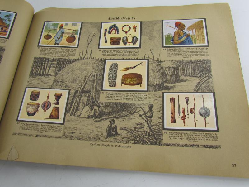 Deutsche Kolonien” Album of stickers 1936