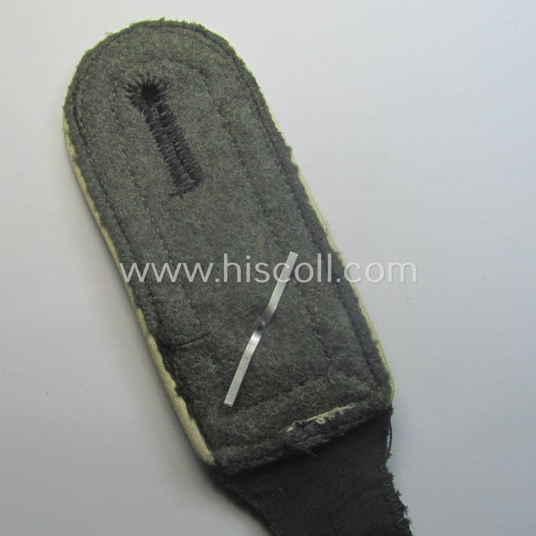 Single, Waffen-SS NCO-type shoulderstrap: 'SS-Oberscharführer' who served within the: 'SS-Infanterie-Trpn.'