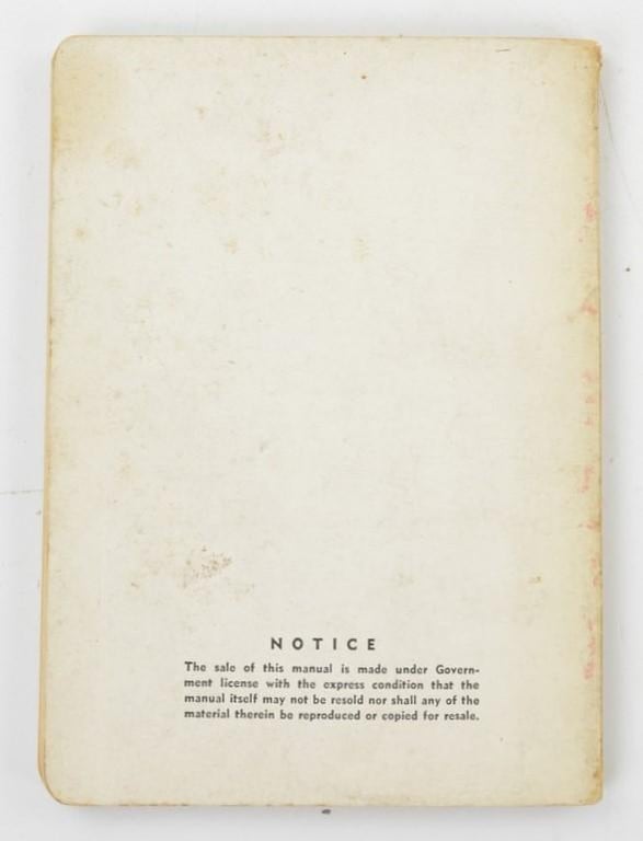 US WW2 Survival Guide for Airlines Personel