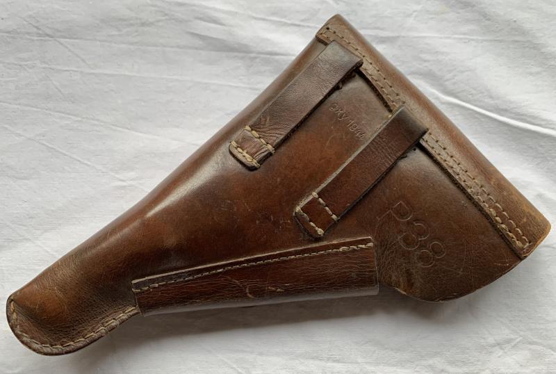 Chocolate Brown P38 Leather Holster -1944-