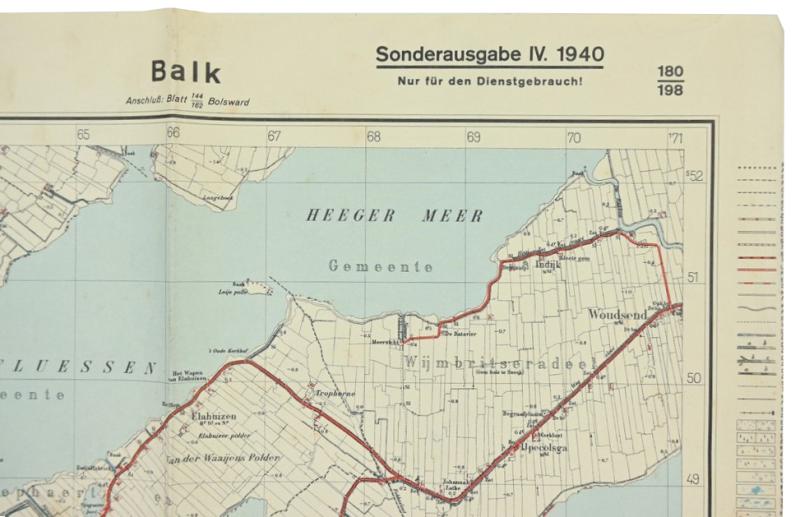 German Roadmap 'Balk' Holland 1940