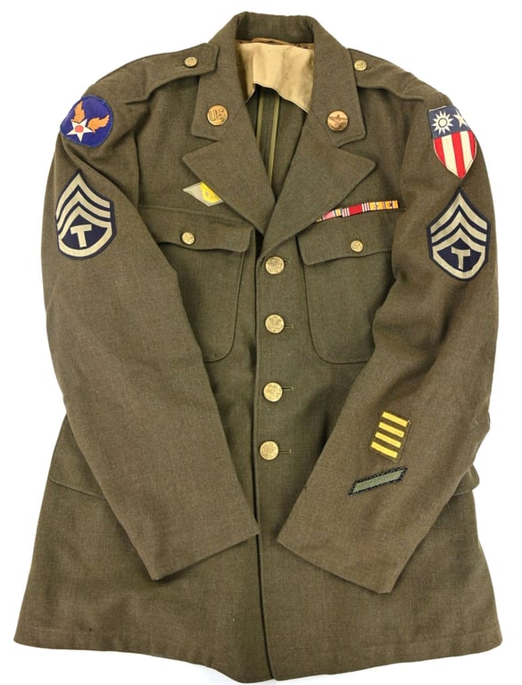 USAAF WW2 CBI Uniform Grouping 'Sgt.  John F. Schuhart'