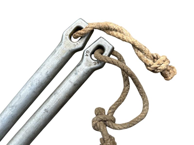 2x Tent Pegs marked 'GA 39'