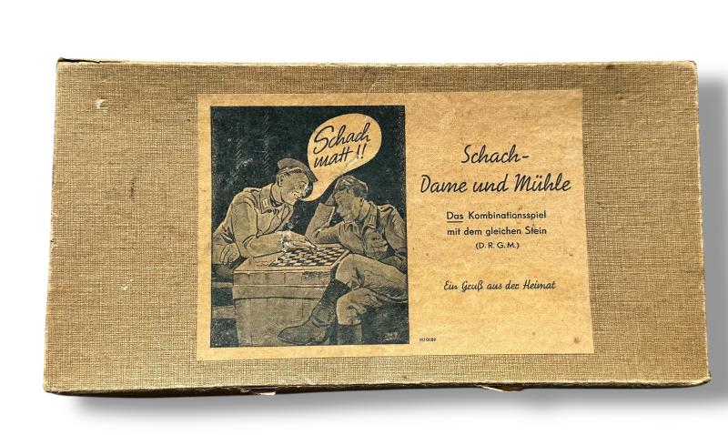 German WWII Schach-Dame und Mühle