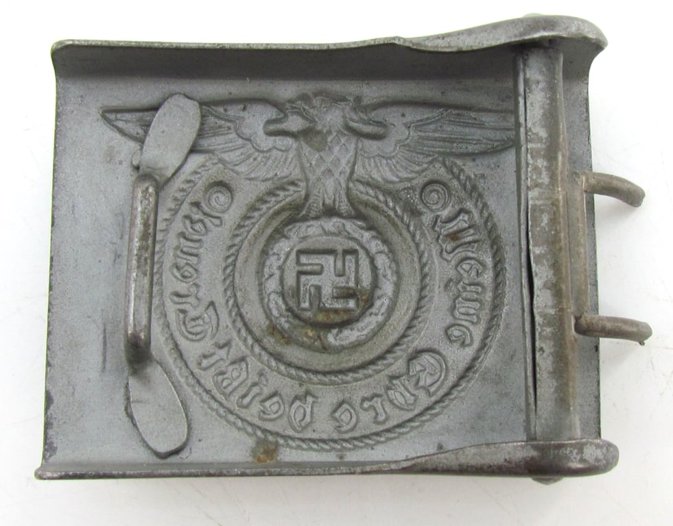 Waffen-SS Steel Belt Buckle – RZM 155/43 SS