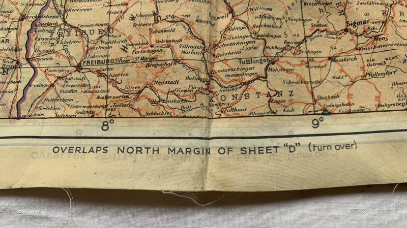 WW2 Silk Escape Map Series 43 Holland, Belgium and France