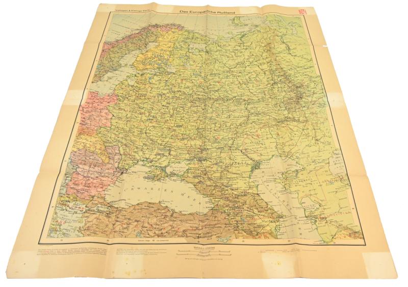 German Third Reich Era Mapcard 'Europian Russia'