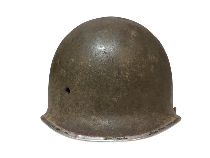 US M1 Fixed Bale Battle Damage Helmet Shell