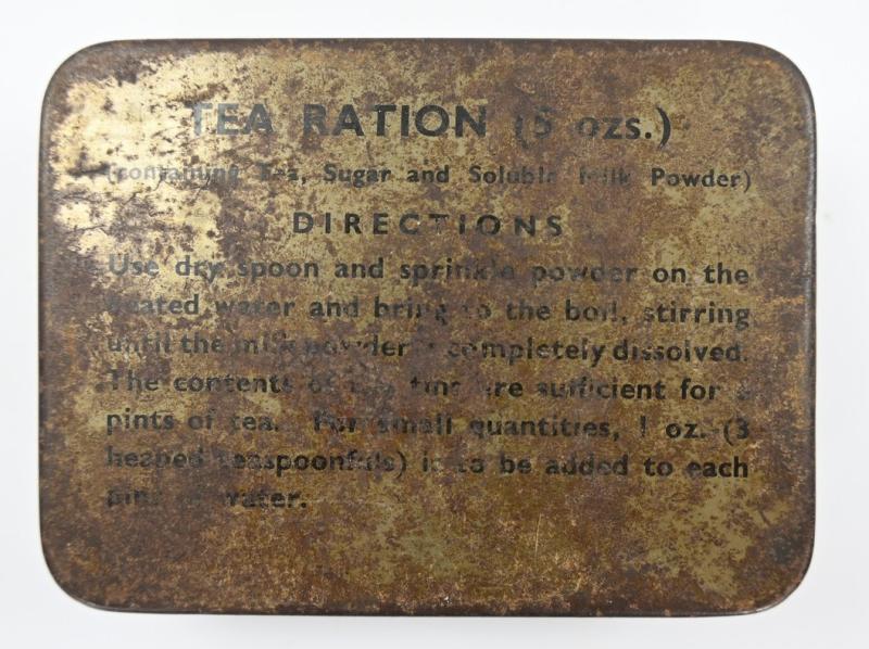 British WW2 Tea Ration Tin Can