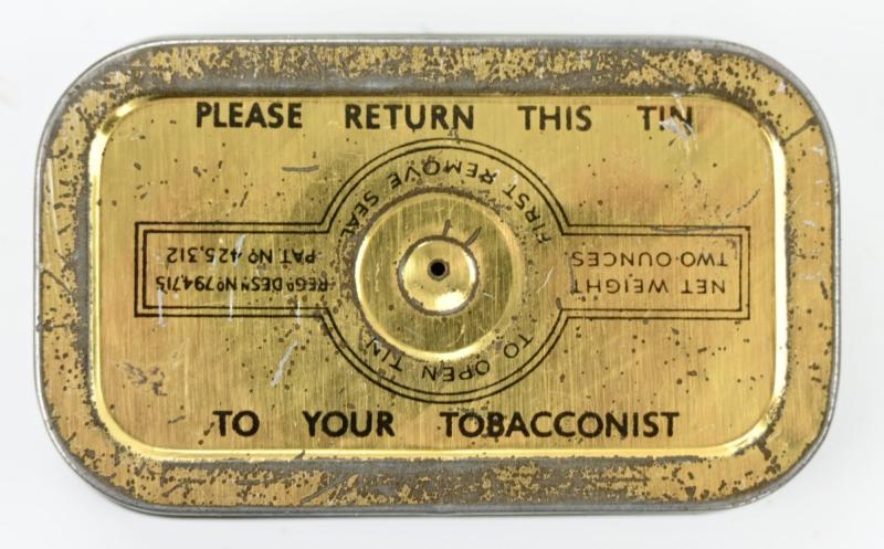 British WW2 Will's Cut Golden Bar Tabacco Tin box
