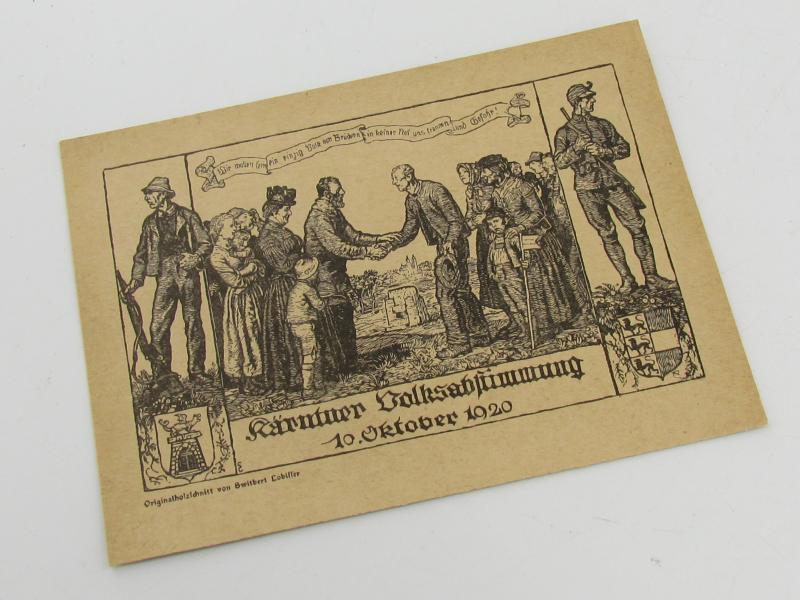 Postcard : Volksabstimmung 10. Okt. 1920