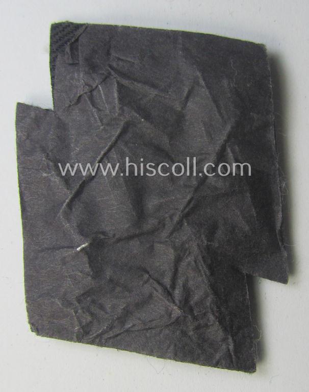 Hand-embroidered - and never tunic-attached! - 'SS o. Schutzpolizei'-related officers-pattern, breast-runes (ie. 'SS-Runen Brustabzeichen für Offiziere der Schutzpolizei')