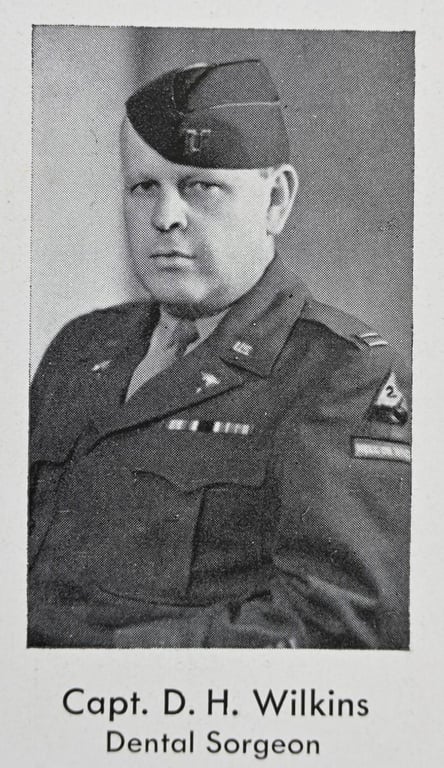 US WW2 Grouping of Captain Donald H. Wilkins, Divisional Dental Sorgeon 2nd Armored Division