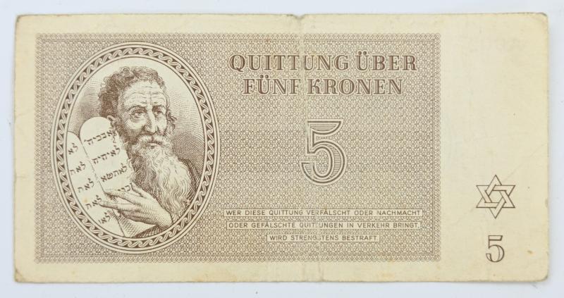 German WW2 Theresienstadt (Terezin) Concentration Camp Banknotes