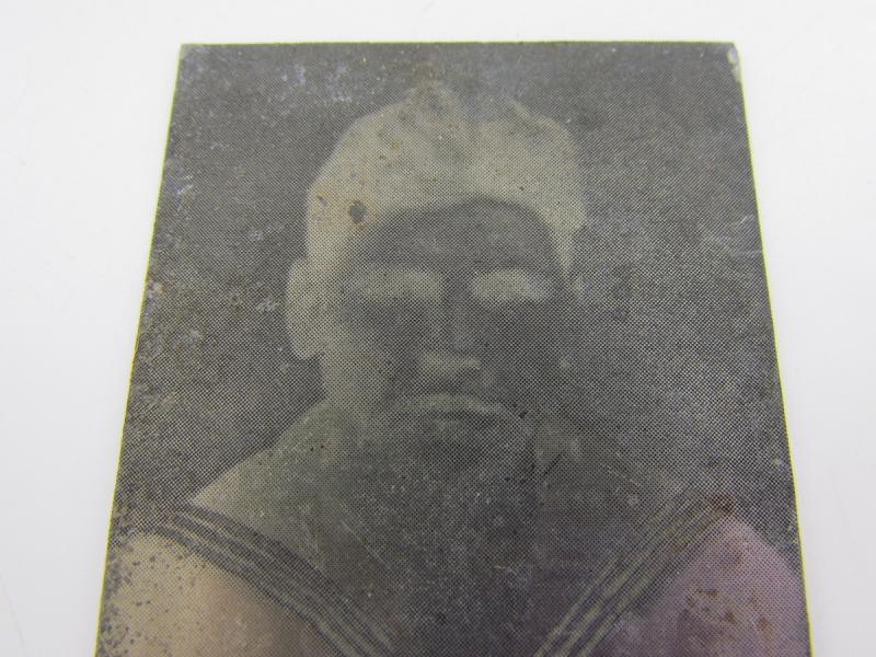Original German Newspaper Photo “Druckplatte” (printing plate)