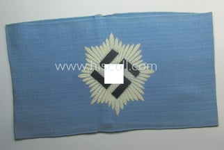 Light-blue-coloured and neatly 'BeVo'-woven, so-called: RLB (or: 'Reichsluftschutzbund')...