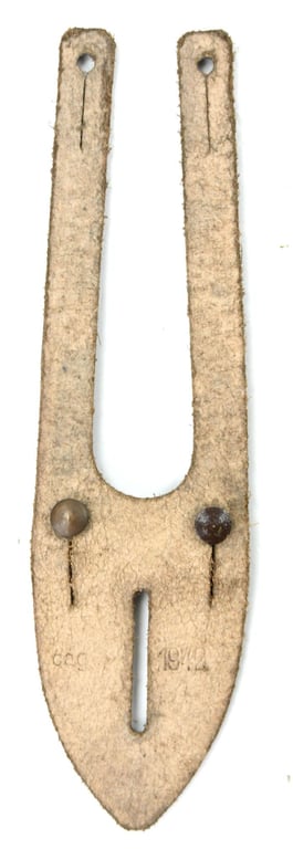 German WH CAG 1942 Binocular Button attachment Leather