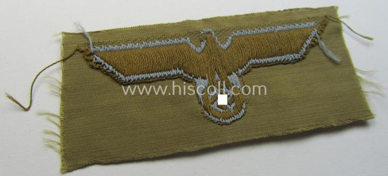 WH (Heeres) 'tropical-issue' (ie. DAK or: 'Deutsches Afrika Korps'-related-) side-cap-eagle