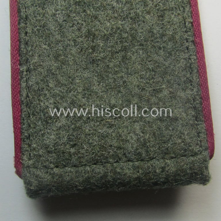 Neat - albeit regrettably single! - WH (Heeres) - I deem - mid-war-period- (ie. 'M41/M43'-pattern) EM-type shoulderstrap as was intended for usage by a: 'Soldat einer Nebelwerfer-Rgts. o. Abts.'