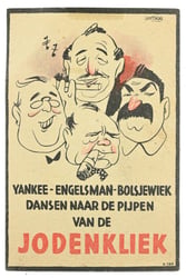German Small Propaganda Card 'Jodenkliek'