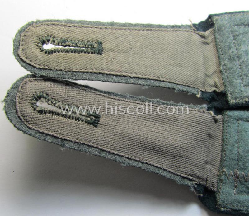 Attractive - and fully matching! - pair of WH (Heeres), early- (ie. pre-) war-period, 'M36'-pattern (pointed-styled!) and generic-pattern, 'cyphered' NCO-type shoulderstraps as was intended for a: 'Feldwebel des Infanterie-Regiments 101'