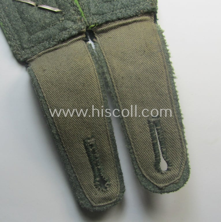 Superb pair of neatly 'cyphered', mid- (ie. later-war-) period (ie. 'M40'-pattern), WH (Heeres) NCO-type shoulderstraps: 'Feldwebel des Grenadier-Rgts. 10'