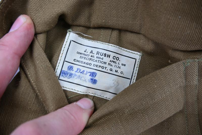 US pre-WW1 M1912 Summer Field Coat