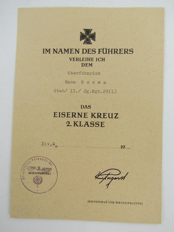 EK1 + EK2 + VWA Award Document Grouping