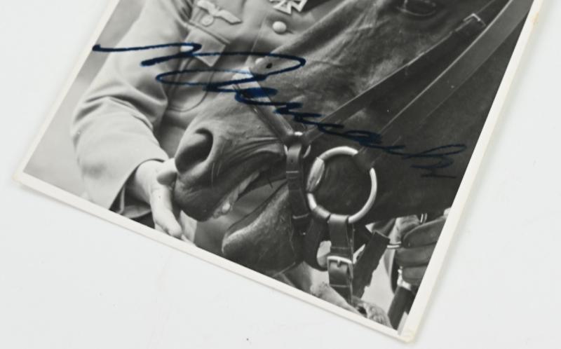Signature of Wehrmacht Heer KC-OLC&S Recipient 'Horst Niemack'