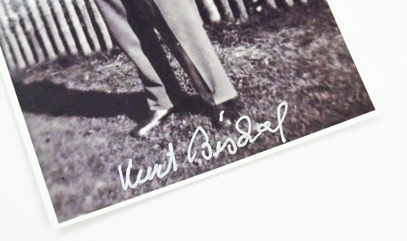 Signature of Wehrmacht Heer KC Recipient 'Kurt Bischof'