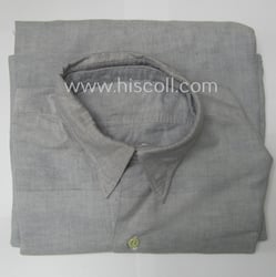 Attractive, WH (LW) 'standard-issue'-pattern, bluish-coloured- (ie. 'blaumelliertes'): 'under-the-tunic'-shirt...