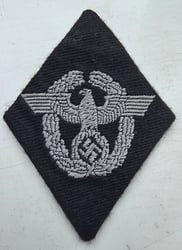 Waffen-SS BeVo woven black coloured sleeve insignia 'Ärmelraute'