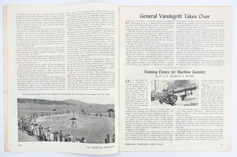 US WW2 Era Rifleman Magazine 1944