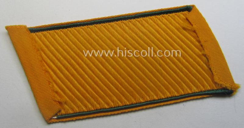 Regrettably single, (entirely!) 'BeVo'-woven, EM-pattern 'Ostvölker'-collar-tab as intended for an: 'Armenischer'-volunteer within the 'Deutsche Wehrmacht' (ie. 'Schütze' within the: 'Armenisches Legion')