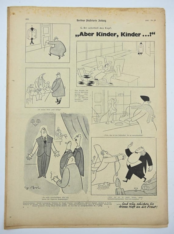 German Berliner Illustrierte Zeitung Newspaper 1942
