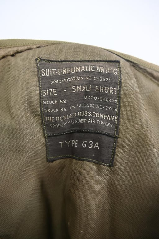 USAAF WW2 Pneumatic Anti-G Suit Type G-3A