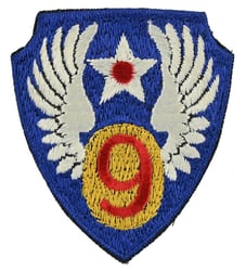 USAAF 9th Air Force SSI British Made