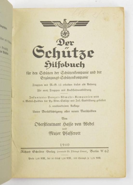 German WH Handbook "Reibert"