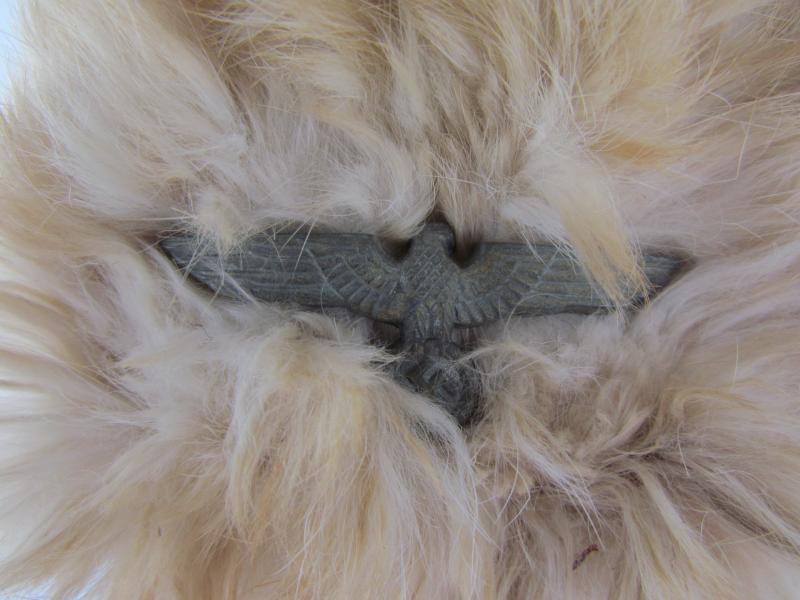 Wehrmacht ( Rabbit Fur )Winter Pelzmütze...Marked