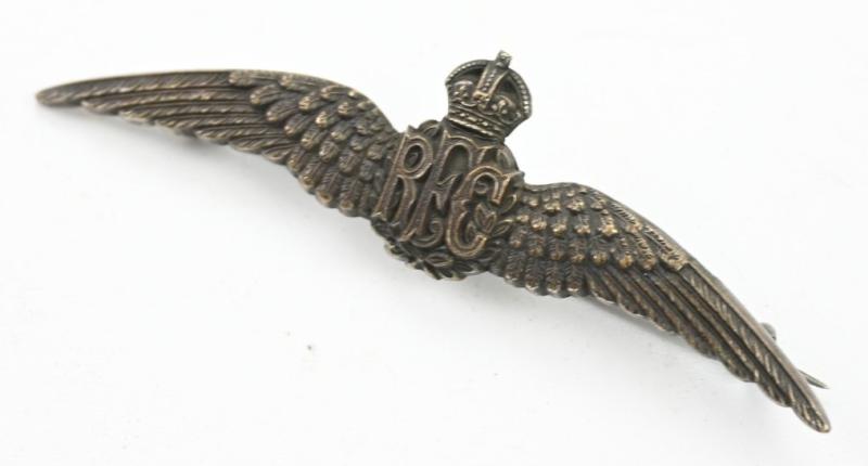 British WW1 1913 RFC Pilot Wing 'Gaunt London'