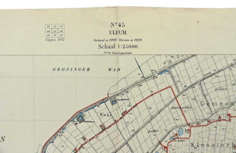 German Roadmap 'Ulrum' Holland 1939